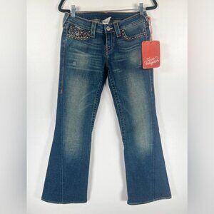 NWT‎ TRUE RELIGION USA Made 🇺🇸 DRFTR N/ JOEY WMM W/ STUDS Jeans 10503YF Sz 28